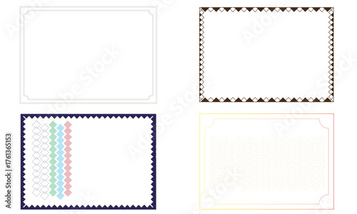 certificate border templates set