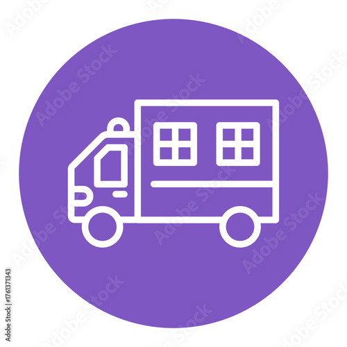 Police Van Vector Icons