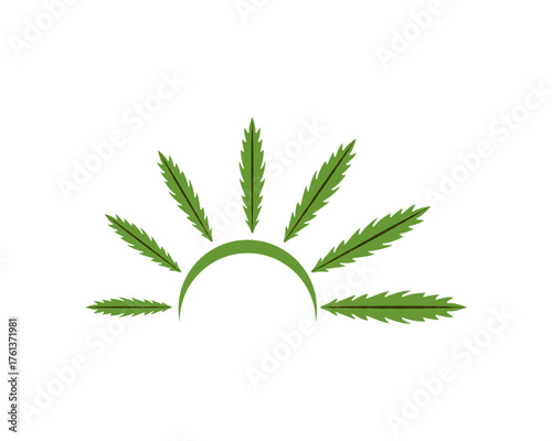 green leaf vector illustration