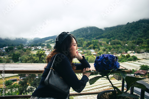 Siriphum Waterfall Viewpoint, a tourist attraction in Chiang Mai, Ban Luang Subdistrict, Chom Thong District, Chiang Mai Province