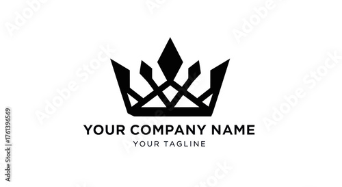 Elegant Crown Logo Design for Company Branding.