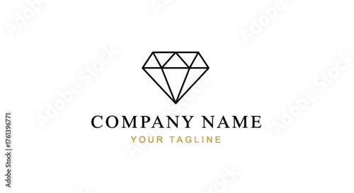 Elegant Diamond Logo Design for a Company Brand Identity.