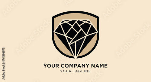 Diamond Emblem Logo Design for Luxury Brands.