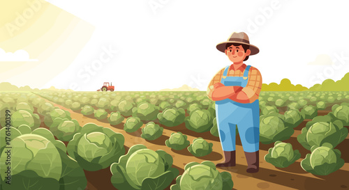Set of horizontal banners with farmers picking crops, taking care of cows, making hay. People at farm vector flat illustration. Scenes with agricultural workers on farmland isolated. Harvest season