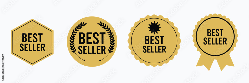 Fototapeta premium Best Seller & Quality Labels