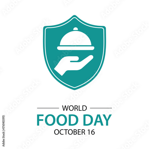 World food day is celebrated on October 16. World nutrition awareness banner vector.  