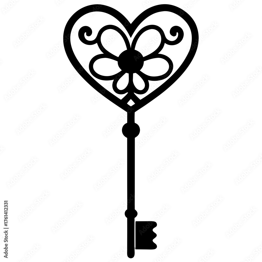 Obraz premium key with heart