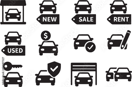 set of transport cent concept  icons