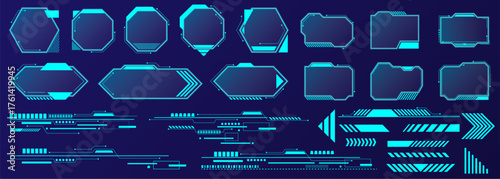 Creative assortment of UI elements featuring dividers and titles for modern interface design
