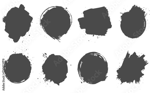 Set of grunge banners.Grunge backgrounds for sale. Spray Paint Vector Elements isolated on White Background.Element for design poster, cover, invitation, gift card, flyer, social media, promotion