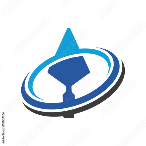 Brick trowel Design Logo Concept Vector Template