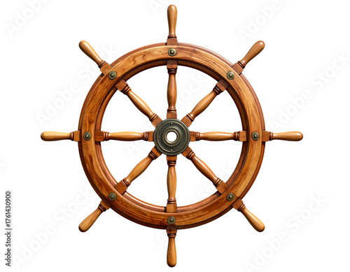 wooden steering wheel