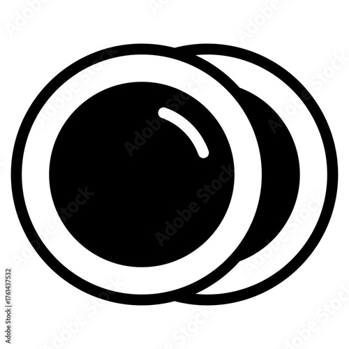 Simple vector illustration of a set of plates.