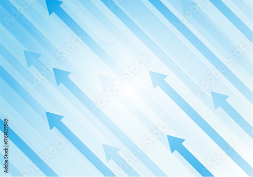 青色の矢印のビジネス背景素材