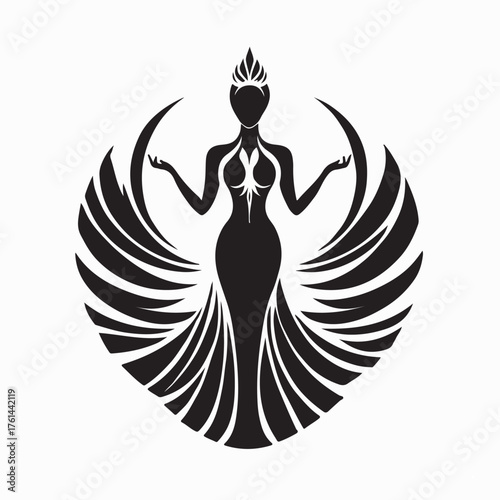 Silhouette of Models in Fashion Show Wearing Trendy Clothes Vector