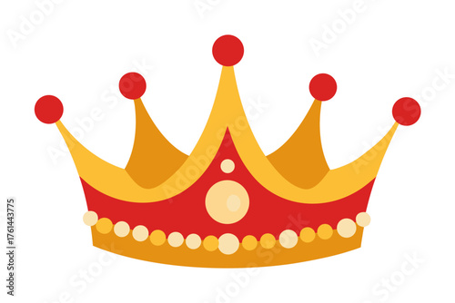 golden crown isolated on white