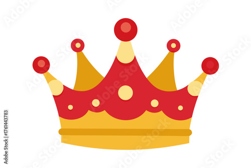 royal crown isolated on white