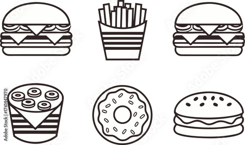 American Food and Diner Aesthetics Design. Retro Diner and Food Illustration. Classic American Eatery Aesthetic Art. Vintage Diner Interior and Cuisine Design. American Restaurant Retro Theme Artwork