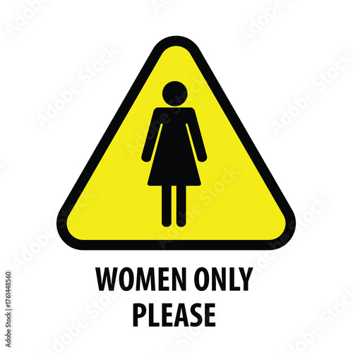 women Only icon symbol vector , no man allowed ,women can allow icon symbol  
