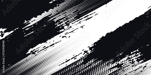 Glitch distorted grunge overlay. Noise-damaged texture. Trendy deformed glitch shape. eps 10.