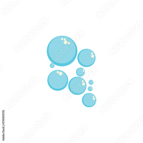 Bubble water logo and symbol design