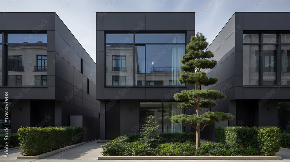 Fototapeta premium modern house with balcony