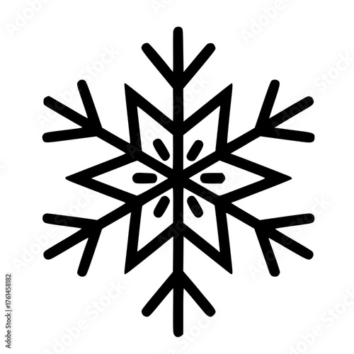 snowflake on a white background