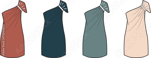 Elegant Asymmetrical Dress Designs A Fashion Forward Garment Collection