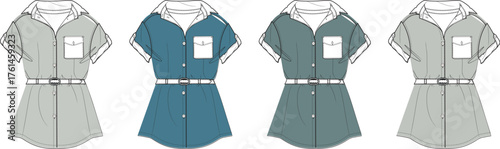 Elegant Romper Designs A Collection of Stylish One-Piece Outfits with Variations in Color and Tone