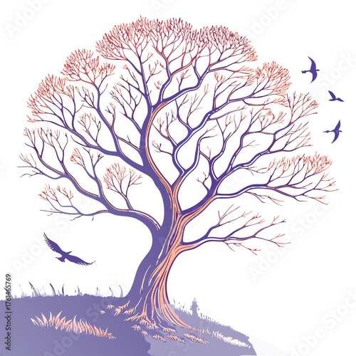 AI Fractal Painting Vector.Perfect for abstract design projects, AI art branding, creative technology