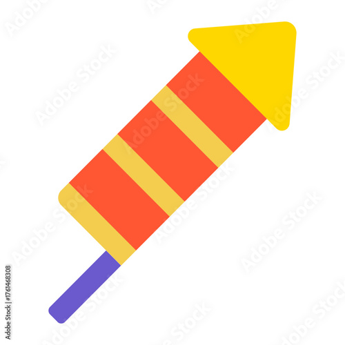 Colorful Rocket Icon