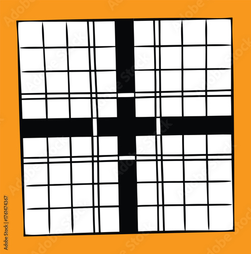 Monochrome geometric grid background 