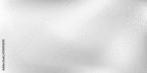 Silver rectangle foil background with metal mirror texture. Chrome gradient surface with light gloss modern abstract
