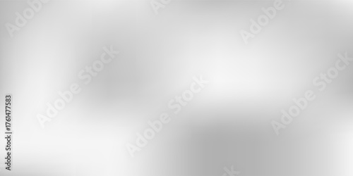Silver abstract foil background with metal mirror texture. Chrome gradient surface with light gloss simple