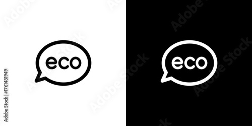 エコの吹き出しアイコン