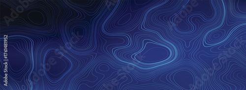 Banner background with an abstract topography design