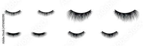 eyelashes clipart vector.