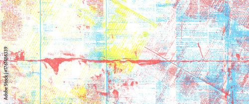 Vector Multicolor Brush old newspaper Background