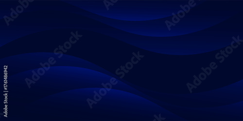 Experience the modern elegance of the abstract gradient wave background. Its dark blue waves create a captivating atmosphere for websites, social media