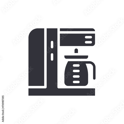 Simple Coffee Maker Symbol For Beverage Preparation Icon
