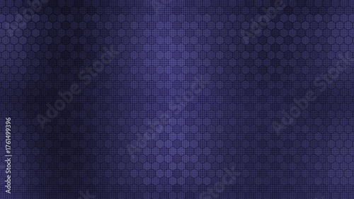 Abstract Deep Blue Hexagonal Grid Pattern Seamless Loop with Subtle Texture and Gradient Lighting