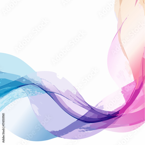Gel Ribbon Transparent Overlap Gradient Vector Design
