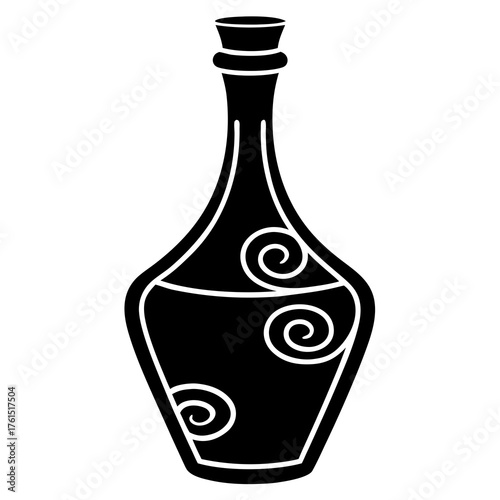 vase on white background