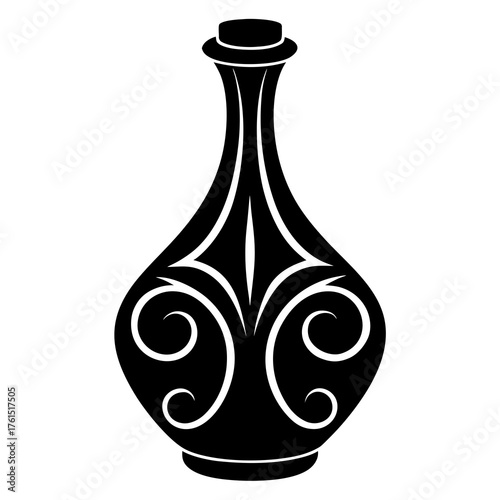 vase on white background