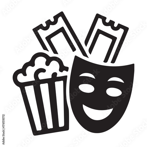 Movie ticket vector