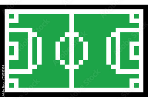 pixelated green soccer field graphic clip art preview
