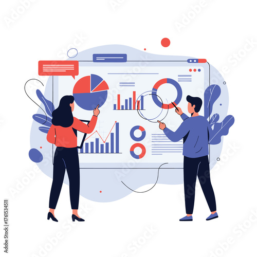 Analyzing business performance metrics and presenting financial data insights.