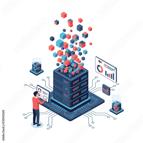 Analyzing vast amounts of data from a central server and creating valuable insights.