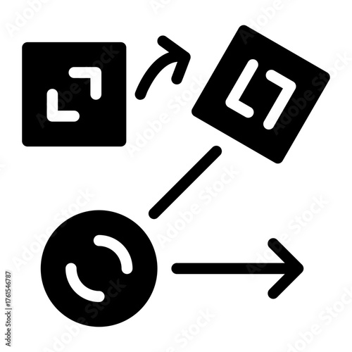 flowchart connection icon