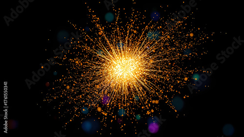 abstract fractal burst